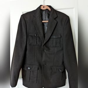 Black men's sport coat 40R Bosco Uomo